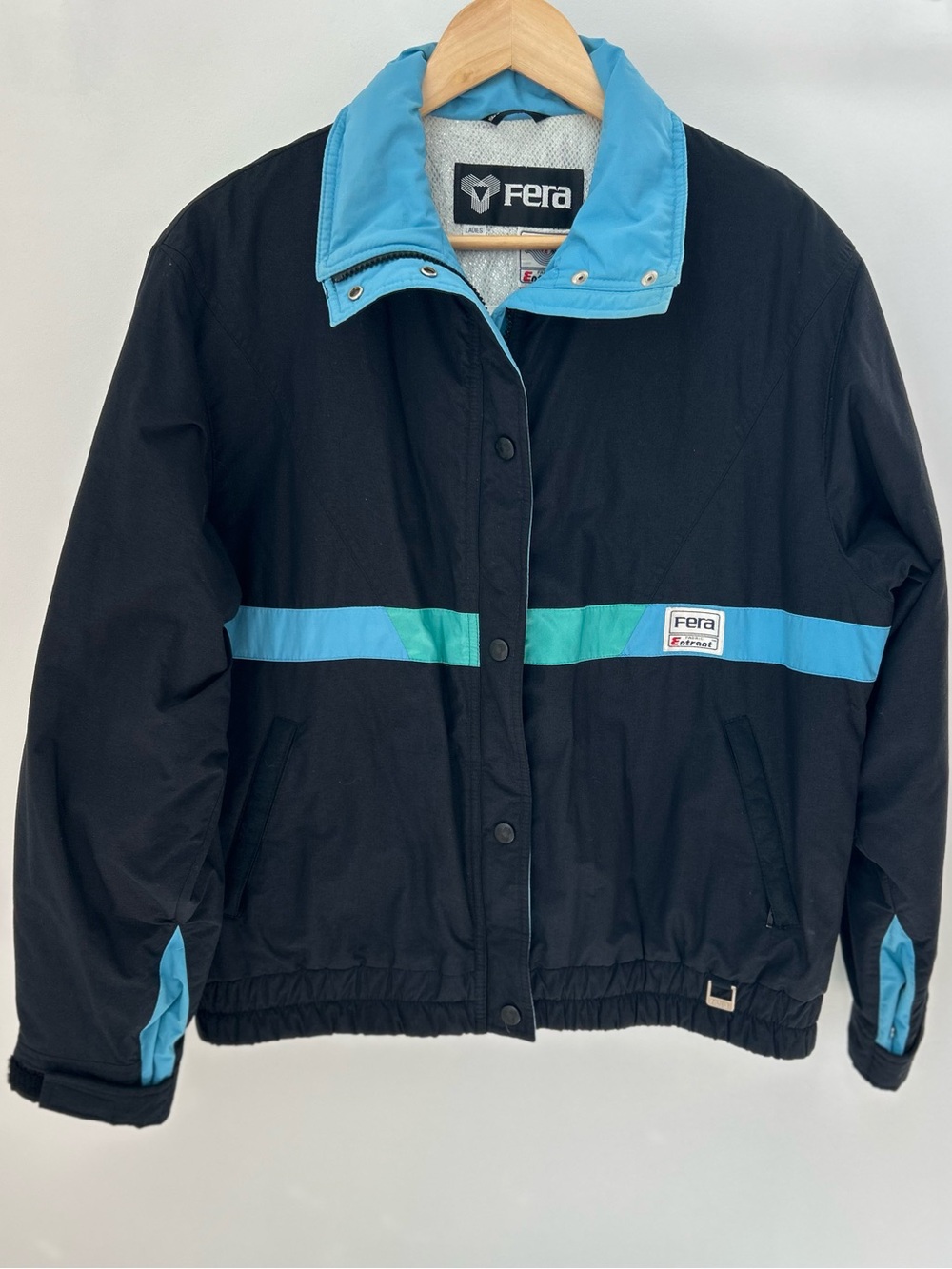 Vintage FERA Skiwear Entrant Jacket Boxy Retro 80s 90s Winter Coat Ladies 12